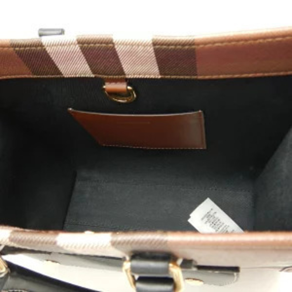 Burberry canvas bag leather Freya Tote brown - Picture 6 of 9